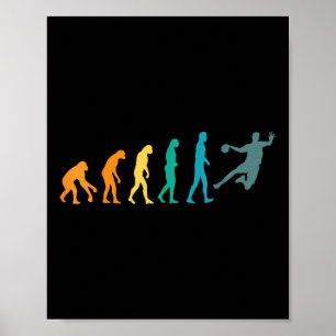 Funny Sport Evolution Handball  Poster