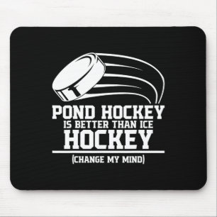Funny Sport Pond Hockey Player (3) Mouse Pad