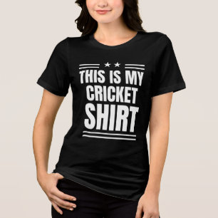 Funny Sport Quote This is My Cricket Shirt