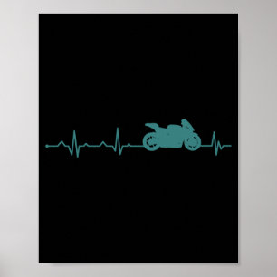 Funny Sportbike Gift Men Women Motorcycle Riders Poster
