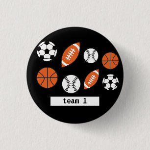 Funny Sports Ball 3 Cm Round Badge