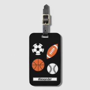 Funny Sports Ball Luggage Tag