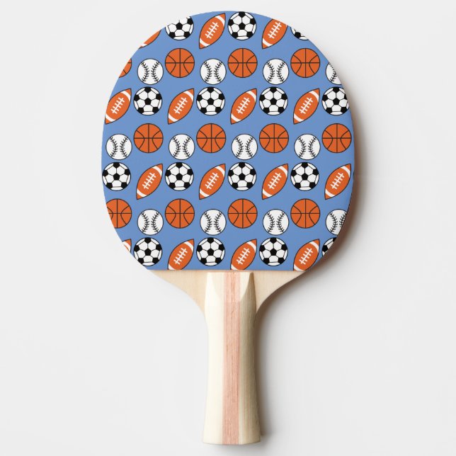 Funny Sports Balls Ping Pong Paddle (Front)