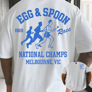 Funny Sports Day Egg and Spoon Race Melbourne T-Shirt