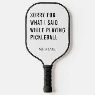 Funny Sports Gag Dad Birthday Pickleball Paddle