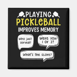 Funny Sports Pickleball Player Magnet