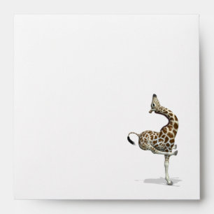 Funny Sporty Giraffe Envelopes