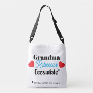 Funny Sporty Grandma's Essential Personalised Name Crossbody Bag
