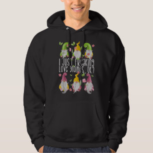 Funny Spring Gnome Quote For Women Girls Cute Summ Hoodie