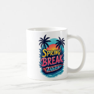 Funny Springbreak 2025 Matching Family Squad  Coffee Mug