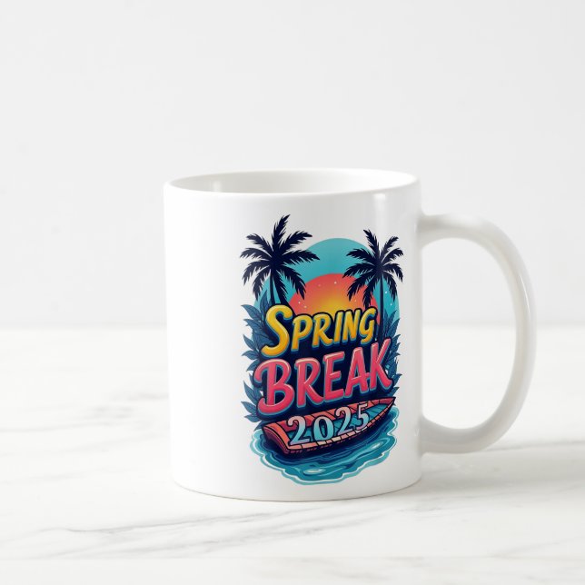 Funny Springbreak 2025 Matching Family Squad  Coffee Mug (Right)