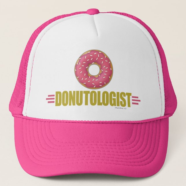 Funny Sprinkle Doughnut Lover Trucker Hat (Front)