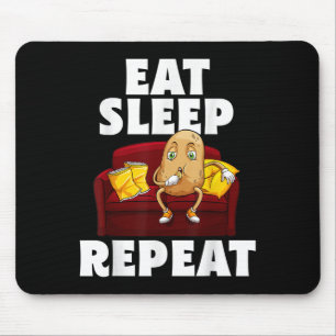 Funny Spud Life Potato Lover Vegetarian Cool World Mouse Pad