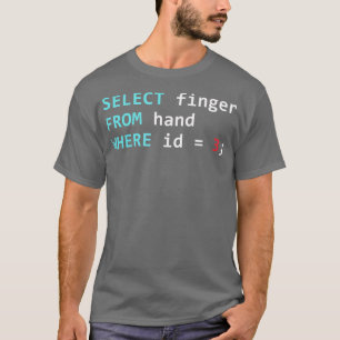 Funny SQL Query Geek Database Programmer  T-Shirt