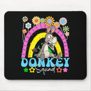 Funny Squad Costume Flowers Rainbow Farmer Rancher Mouse Pad