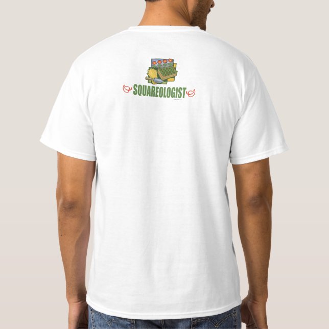 Funny Square Foot Gardening T-Shirt (Back)