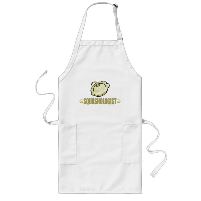 Funny Squash Long Apron (Front)