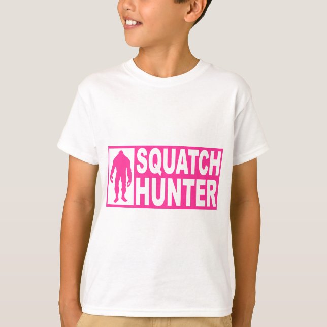 Funny SQUATCH HUNTER Gear  Finding Bigfoot Edition T-Shirt (Front)