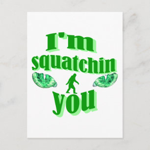 Funny squatching postcard