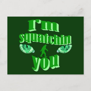 Funny squatching postcard