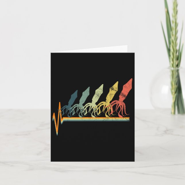 Funny Squid Marine Biology Biologist  Card (Front)