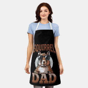 Funny Squirrel Animal Squirrel Dad Apron