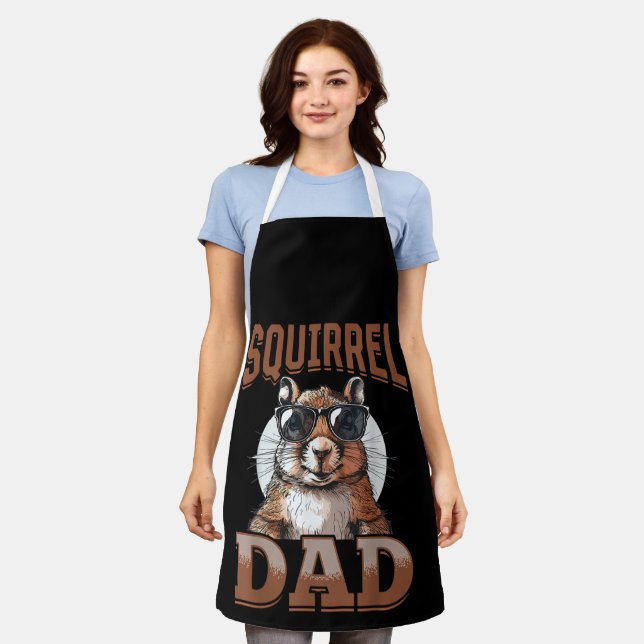 Funny Squirrel Animal Squirrel Dad Apron (Worn)
