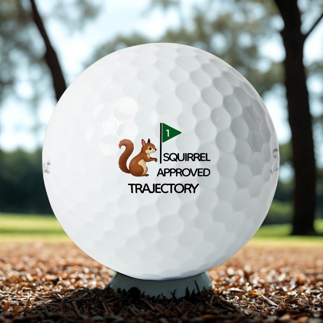 Funny Squirrel Approved 3-pack Titleist Golf Balls (Creator Uploaded)