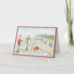 Funny Squirrel Cartoon Birthday Greeting Card