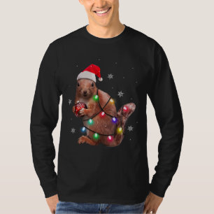 Funny Squirrel Christmas Tree Ornament Decor Gift T-Shirt