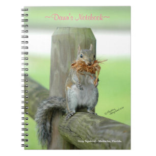 Funny Squirrel Customized Notebook