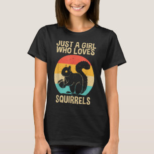 Funny Squirrel Designs For Girls Women Mum Chipmun T-Shirt