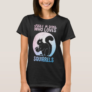 Funny Squirrel Designs For Girls Women Mum Chipmun T-Shirt