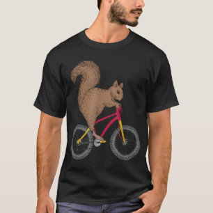 Funny Squirrel Designs Men Women Kids Bike Riders T-Shirt