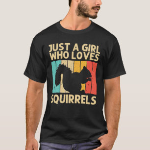 Funny Squirrel For Girls Kids Squirrel Lovers Chip T-Shirt