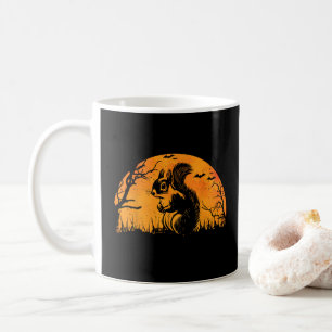 Funny Squirrel Halloween Silhouette Spooky Squirre Coffee Mug