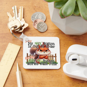 Funny Squirrel Key Ring