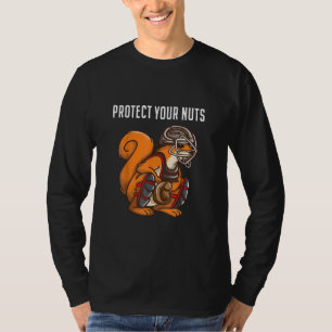 Funny Squirrel Lover Baseball Catcher Gift Boys Gi T-Shirt
