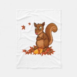 Funny Squirrel Nuts Mens Animal Wildlife Humor Fleece Blanket