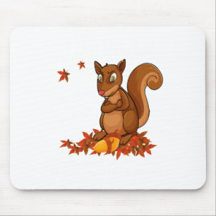 Funny Squirrel Nuts Mens Animal Wildlife Humor Mouse Pad