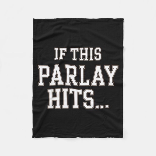 Funny Srts Betting Design For Men Women Srts Gambl Fleece Blanket (Front)