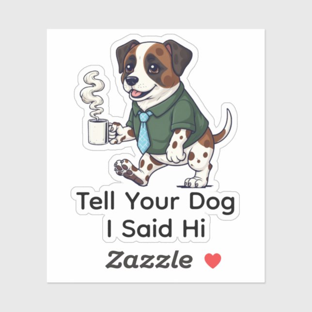 Funny  St. Bernard Dog Business Suit Coffee  (Sheet)