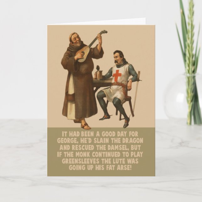 Funny St George's Day Card (Front)
