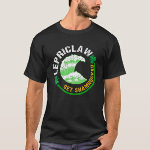 Funny St Particks Day Drinking Lepriclaw Get Shamr T-Shirt