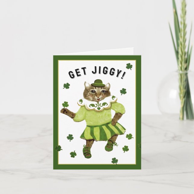 Funny St. Patick's Day Holiday Card (Front)