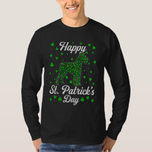 Funny St Patrick S Day Dog Schnauzer Shamrock Iris T-Shirt
