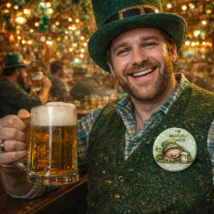Funny St. Patrick’s Day Drinking Humor 6 Cm Round Badge