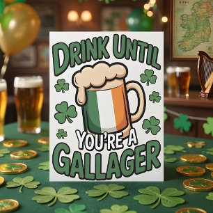 Funny St Patrick’s Day Gallagher Card