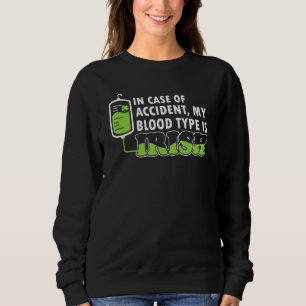 Funny St Patrick S Day Irish Blood Type Sweatshirt