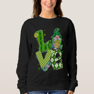 Funny St Patrick S Day Knitting Gnomes Seamstress Sweatshirt